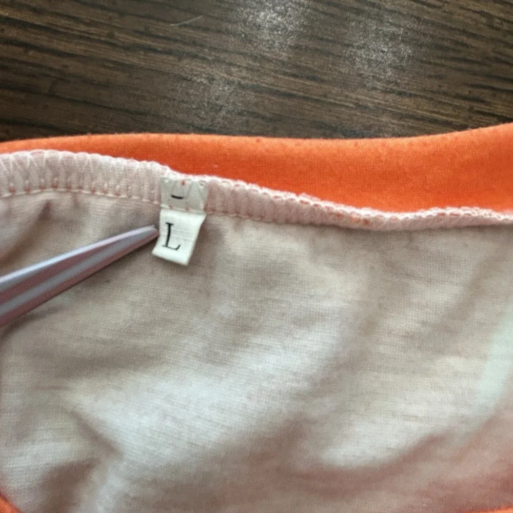 Whataburger All Over Print Pajama Lounge Top Size‎ Large Orange